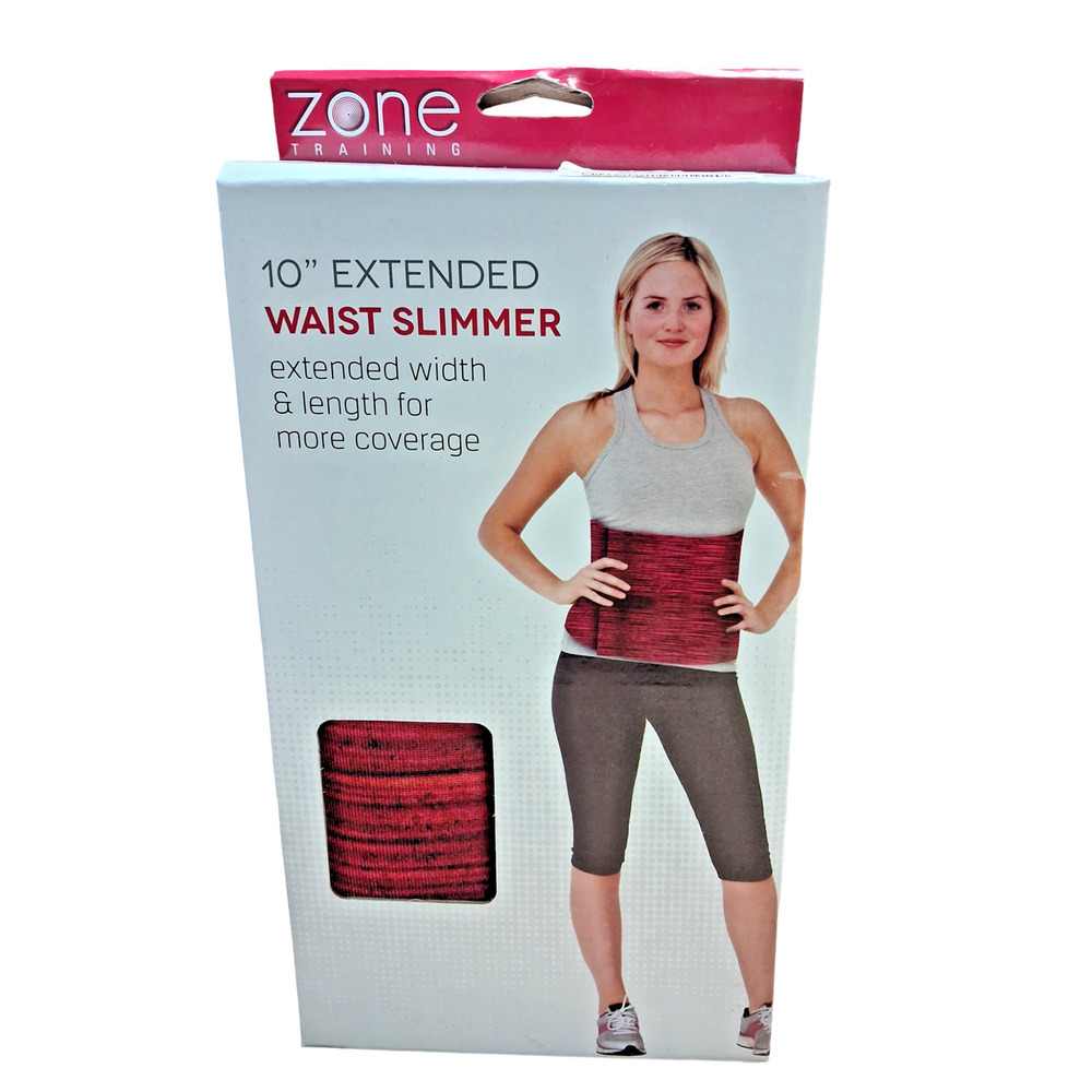 Zone Training 10" Extended Waist Slimmer Belt Pink Multi One Size New